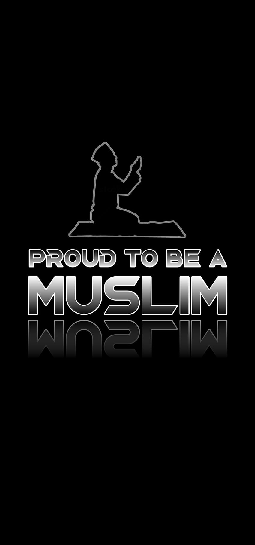 Dumny z bycia muzułmaninem, symbolem, logo Tapeta na telefon HD