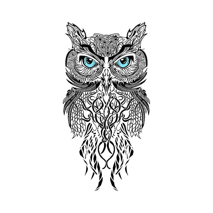 Owl Tattoo Vector Art Icons and Graphics for Free Download