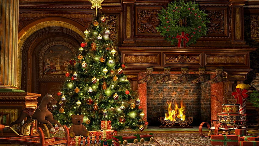 Ein viktorianisches Weihnachten - Wolfe's Tavern, viktorianisches Weihnachtshaus HD-Hintergrundbild