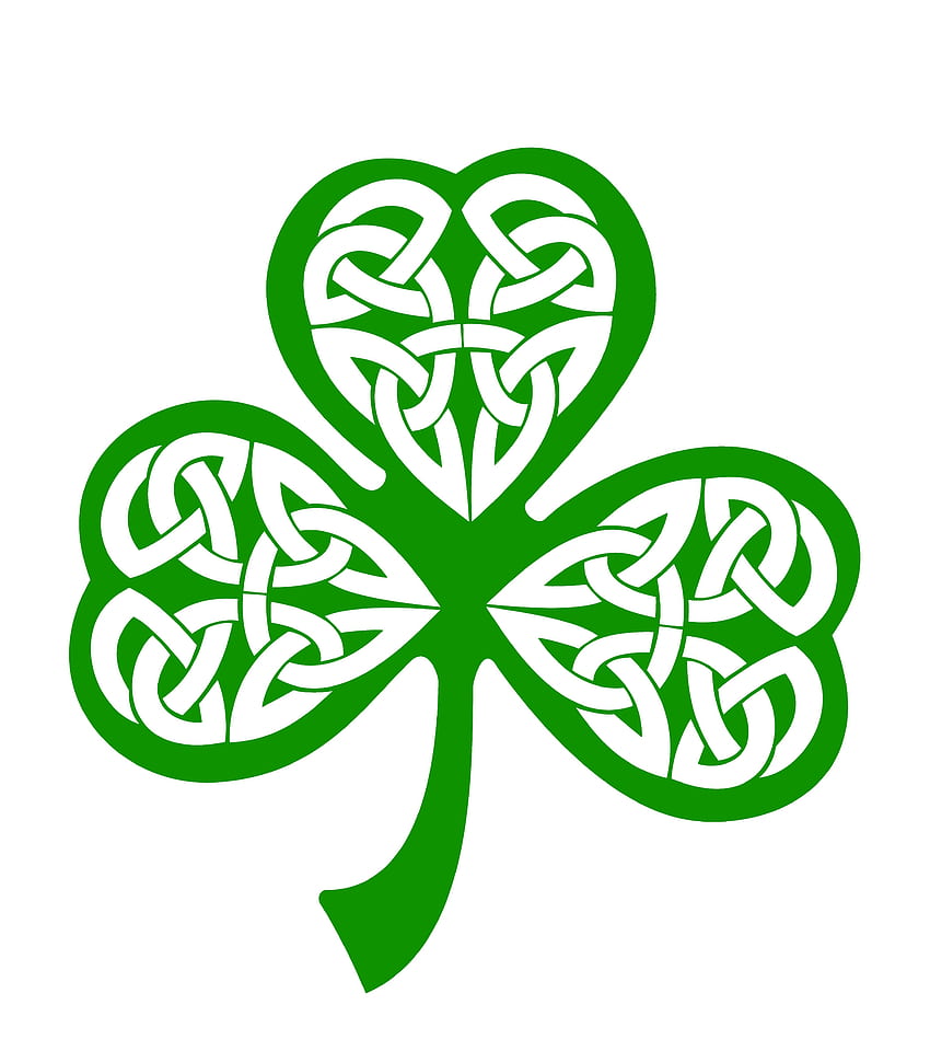 Keltischer Knoten-Clipart-Kleeblatt - Bleistift und in Farbe keltischer Knoten, keltisch-irisch HD-Handy-Hintergrundbild