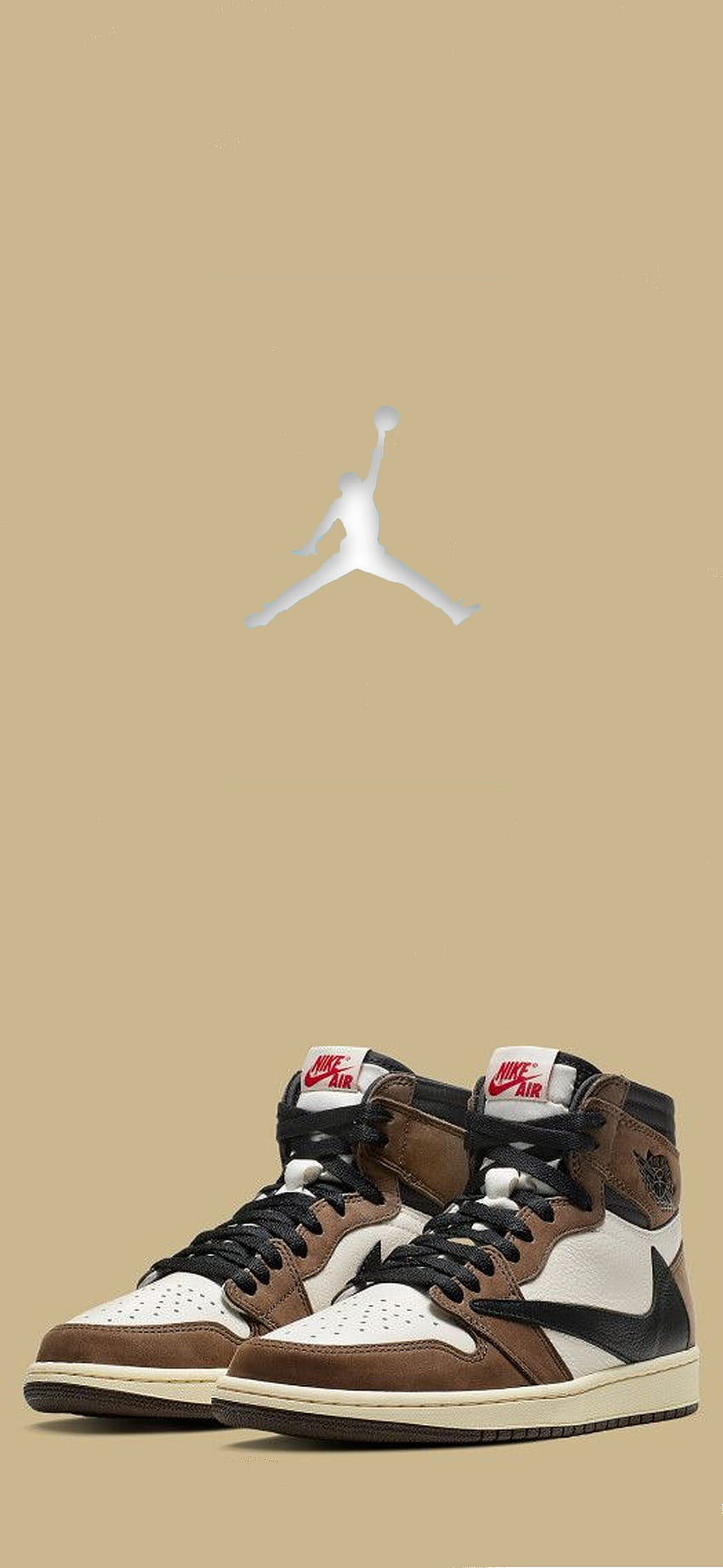 Travis Scott Jordan 1. Shoes , Jordan shoes , Sneakers HD phone wallpaper