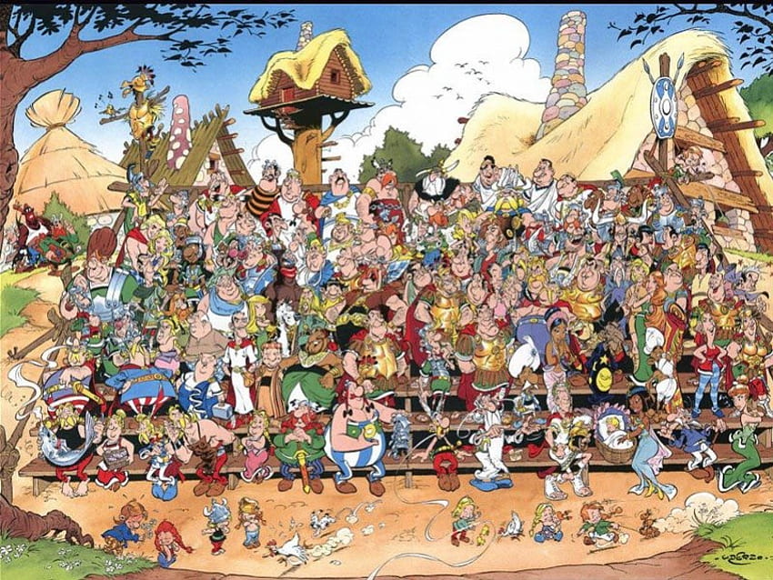 Asterix family, asterix, anime, comics HD wallpaper
