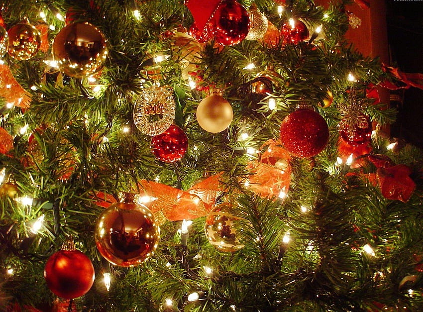 Holidays, New Year, Holiday, Christmas Decorations, Christmas Tree Toys, Christmas Tree, Garland, Garlands HD wallpaper