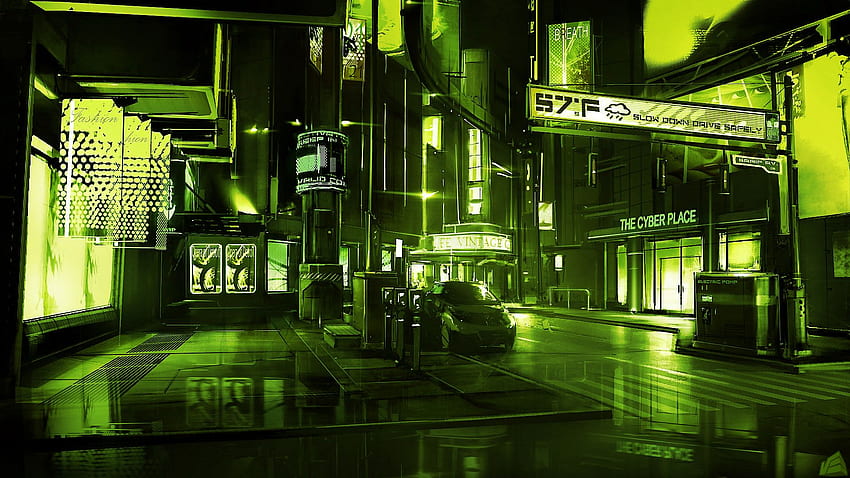 11+ Neon Yeşil Anime, Siber Yeşil HD duvar kağıdı