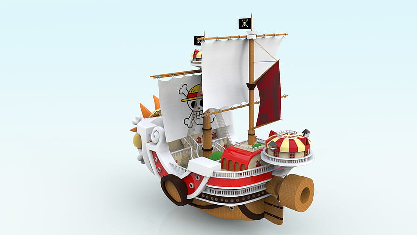 ArtStation - Mini merry, one piece, going merry