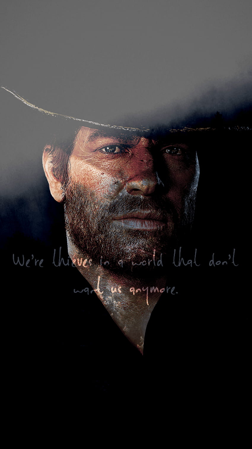 iPhone de Arthur Morgan, frases de Arthur Morgan fondo de pantalla del teléfono