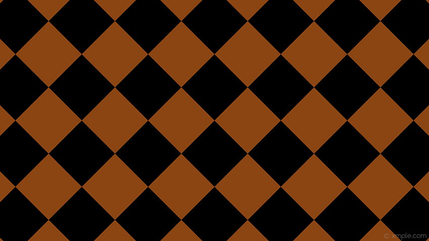 Squares Checkered Brown Squares Black 8b4513 000000 Diagonal HD wallpaper
