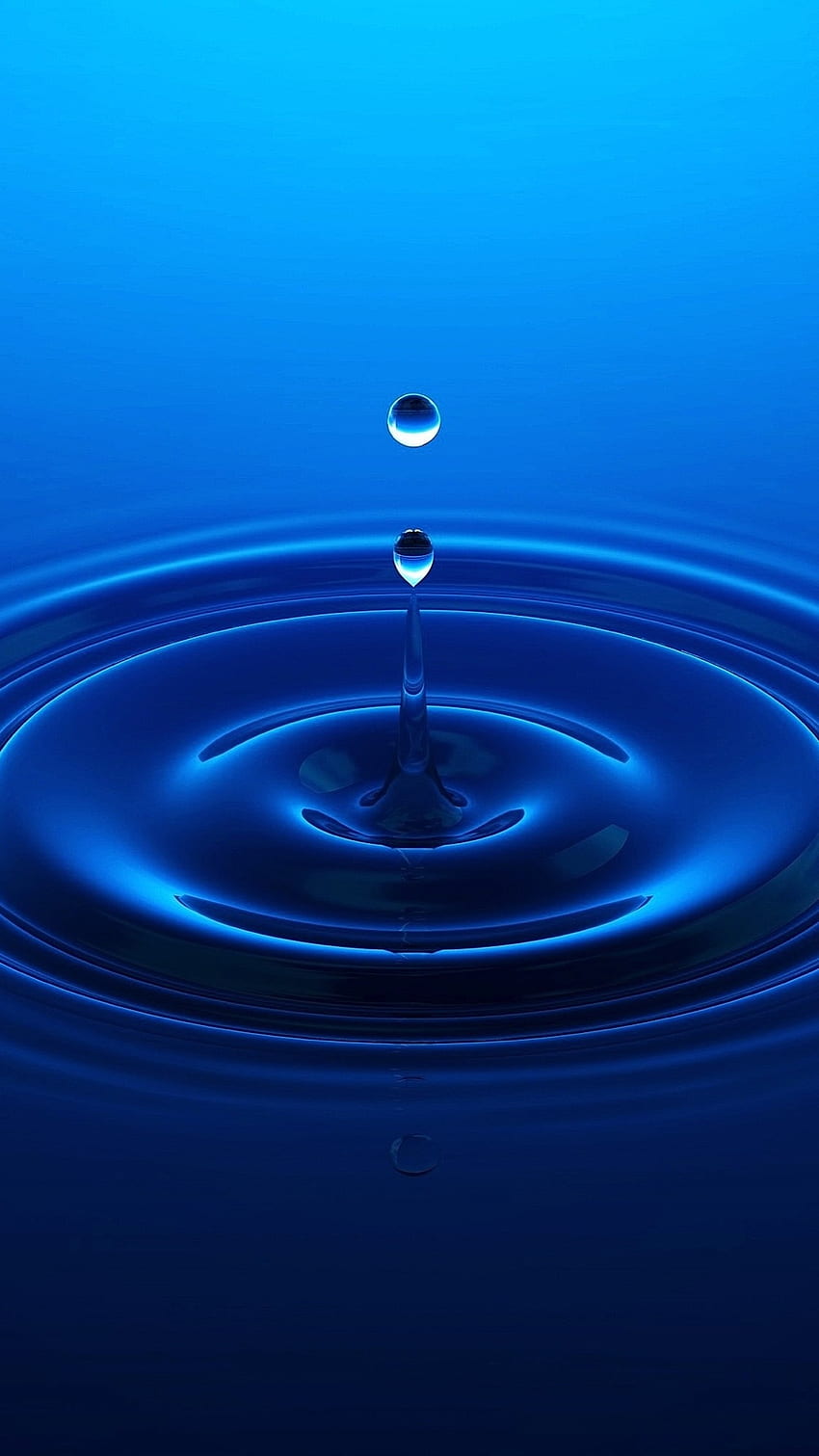 Water Drop Notch, Wassertropfen-Ästhetik HD-Handy-Hintergrundbild