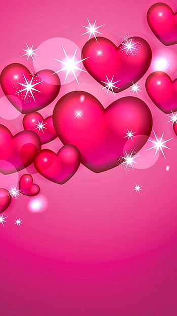Valentine's day romantic background. Boy and girl cute adorable couple ...