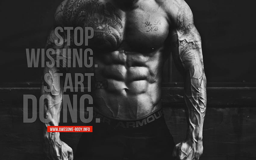 Motivational Workout - Stop Wishing Start Doing, Gym HD wallpaper