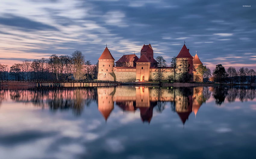Trakai castle, Lithuania - World, Lithuania Landscape HD wallpaper