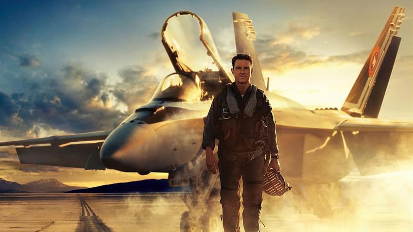 Tom Cruise Sebagai Letnan Pete Maverick Mitchell Top Gun Maverick Wallpaper HD