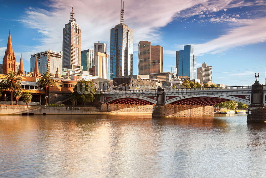 Melbourne Skyline HD wallpaper