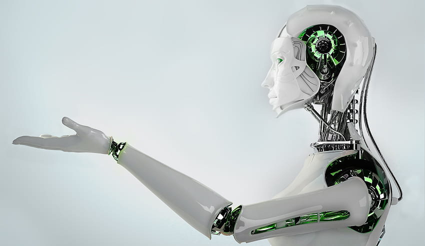 semplice, Robot, Arte digitale, Intelligenza artificiale, Tecnologia, Hi Tech / e mobile, Robot astratto Sfondo HD