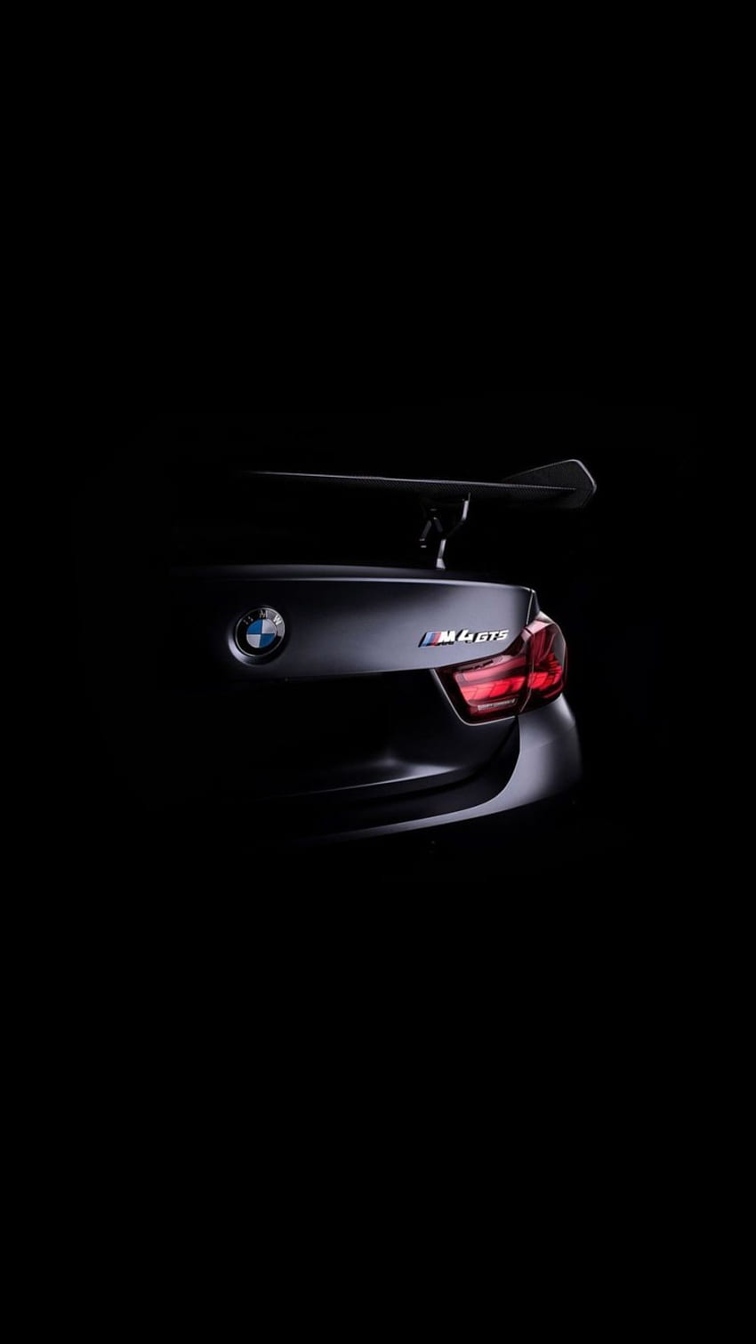 BMW M4 GTS Dunkelschwarzes iPhone OLED HD-Handy-Hintergrundbild
