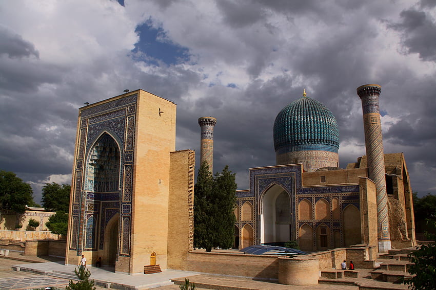 Uzbekistan Samarkand, Temples, Mosque. Mocah HD wallpaper