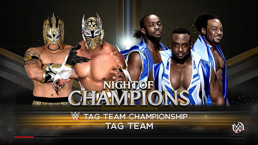WWE Tag Team unvanları SmackDown markası için tutuldu ve New Day, 1 numaralı yarışmacı Lucha Dragons'a karşı savunma yapmak zorunda kaldı. HD duvar kağıdı