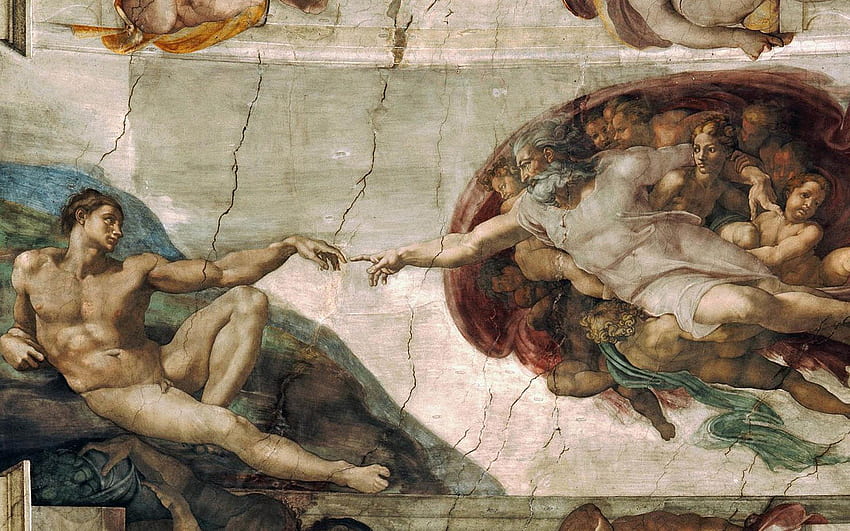 Michelangelo, Aesthetic Painting HD wallpaper