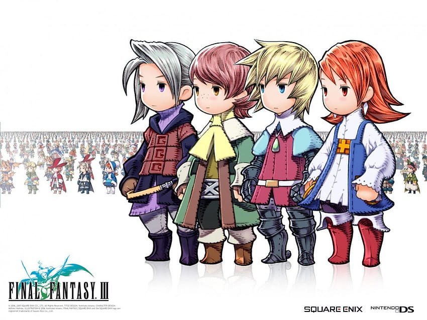 Final Fantasy III main characters, final fantasy, iii HD wallpaper