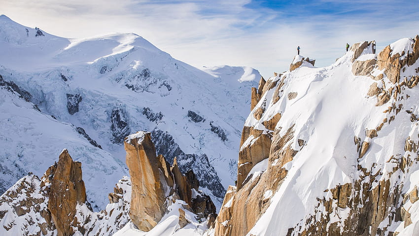 : Mountain landscape from Chamonix, France HD wallpaper