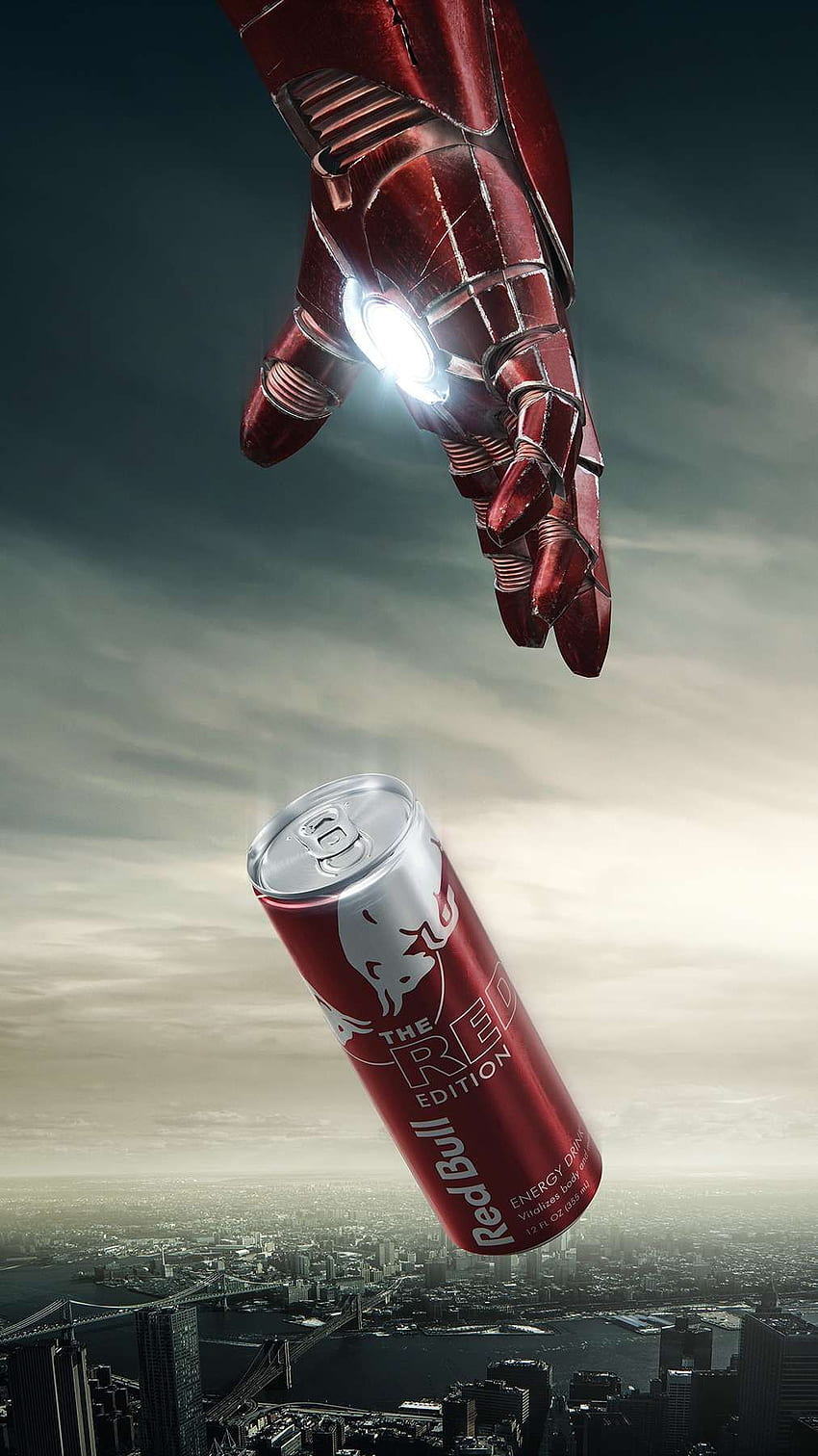 Avengers RedBull iPhone. Anzeigen kreativ, Werbegrafik, Kreative Werbung, Red Bull Can HD-Handy-Hintergrundbild