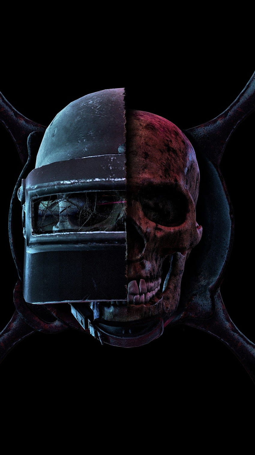 PUBG Skull Helmet Frying Pan PlayerUnknown's Battlegrounds, Nokia 9 HD phone wallpaper