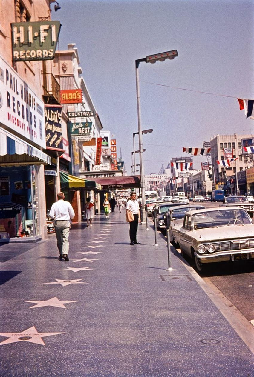 Street. Hollywood boulevard, Hollywood Retro HD phone wallpaper