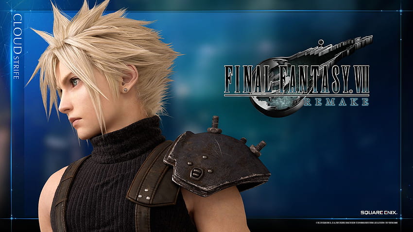 Final Fantasy VII Remake de Cloud Strife e Barret Wallace já está disponível, FF Cloud papel de parede HD