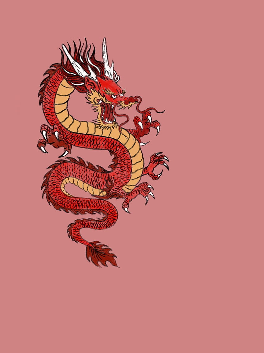 iPhone Dragão Chinês Vermelho, Dragão Estético Papel de parede de celular HD