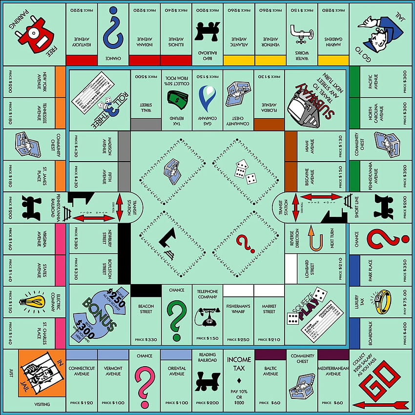 Site Quotes: Monopoly Game Board Stock HD phone wallpaper