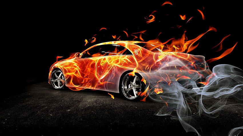 Fire Car - Carros papel de parede HD
