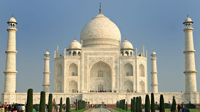 Taj Mahal and Background HD wallpaper