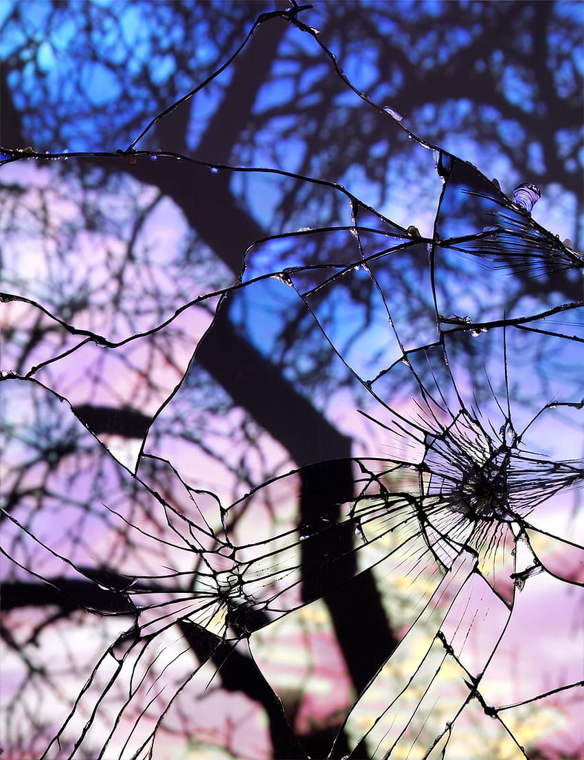 graphs of Sunsets as Reflected through Shattered Mirrors, Broken Mirror HD phone wallpaper