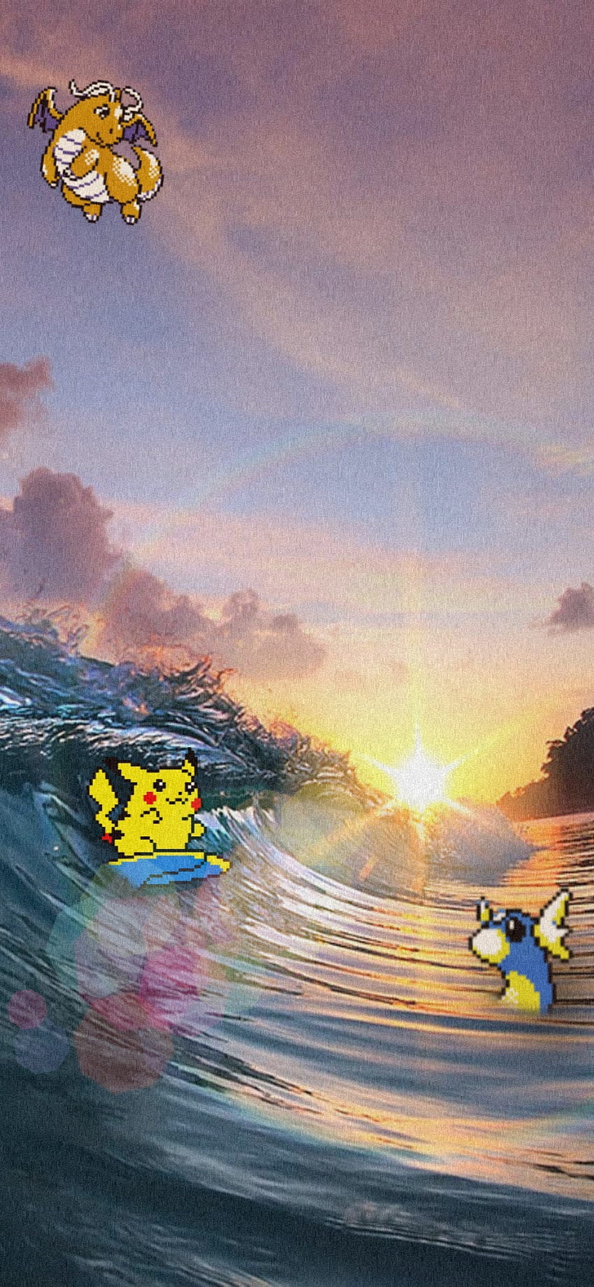 Pokemon Beach, Pikachu, Aesthetic, Playa, Noise, Underground, Sea HD phone wallpaper
