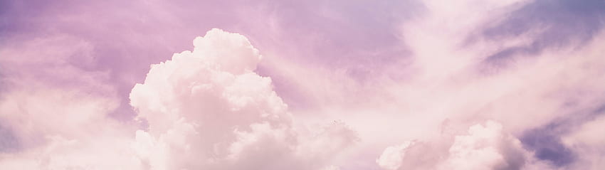 Nuvola viola – (3840×1080 e 5120×1440). 32:9 Super Ultrawide, nuvole rosa e viola Sfondo HD