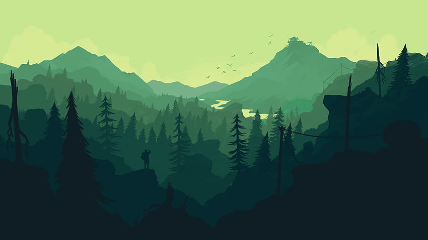 shade of green landscape HD wallpaper
