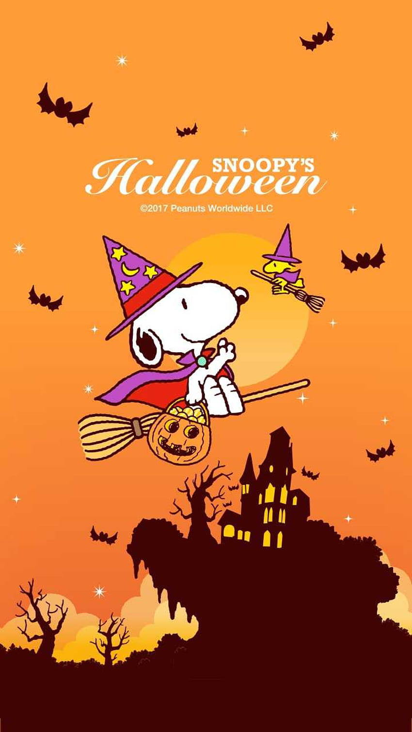 Snoopy Halloween, Erdnuss-Halloween-iPhone HD-Handy-Hintergrundbild