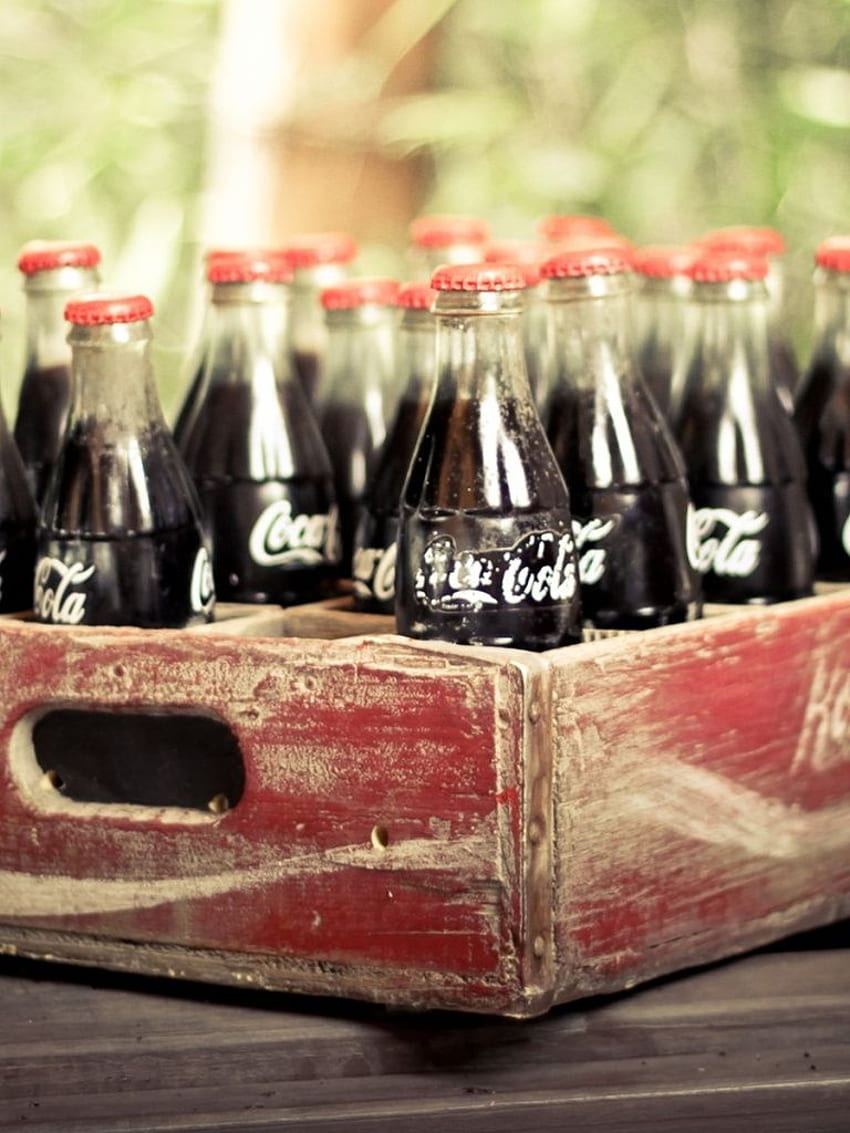 Garrafas Vintage Coca-Cola IPad Mini, Vintage Coca-Cola Papel de parede de celular HD