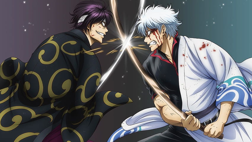 Found this epic ! Gintoki vs. Takasugi in all it's HD wallpaper