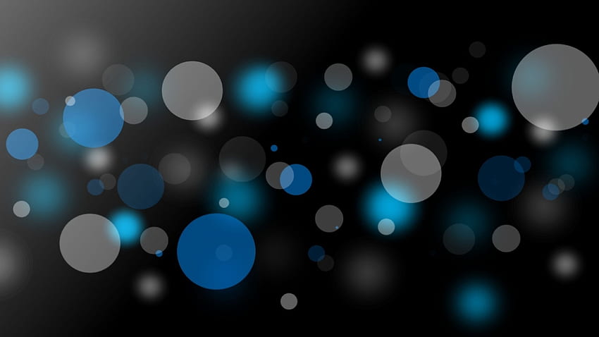 Black Blue Gray Circles, Blue Circle Black HD wallpaper