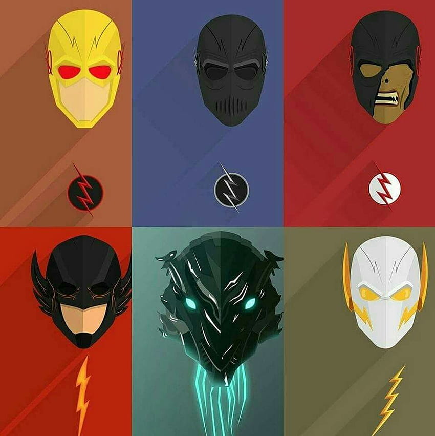 Reverse Flash, Zoom, Black Flash, The Rival, Savitar и Godspeed, Savitar Flash CW HD тапет за телефон