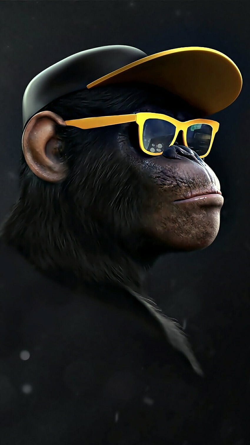 Cooler Affe, Weltraumaffe HD-Handy-Hintergrundbild