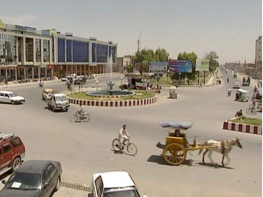 Афганистан Кандахар, градски площад, транспорт, афганистан, град HD тапет