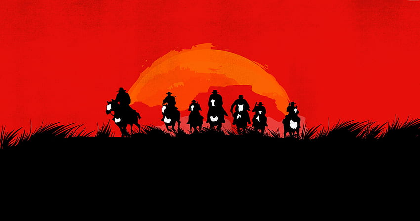 Red Dead Redemption 2, videojuego, ilustraciones fondo de pantalla