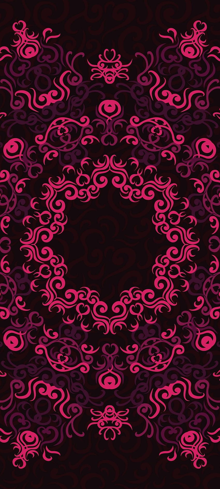 Amoled Black Pink Pattern [] dla Twojego telefonu komórkowego i tabletu. Przeglądaj czarny i różowy wzór. Różowe i czarne tło, czarno-różowe, różowe, 1080x2400 Amoled Tapeta na telefon HD
