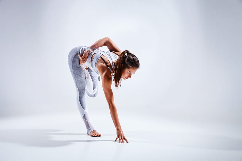 Yoga Sport Sports Exercising Women Ponytail - Resolution: HD wallpaper