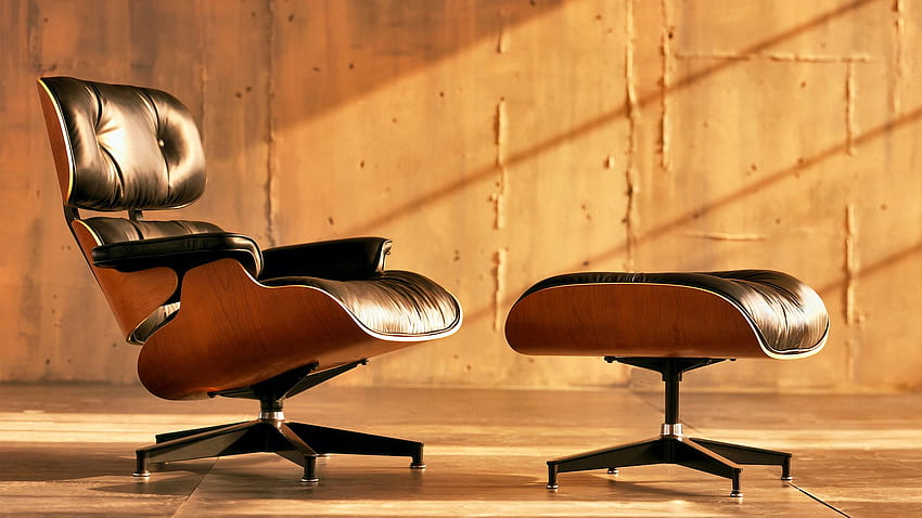 furniture, lounge chair, Eames Lounge HD wallpaper