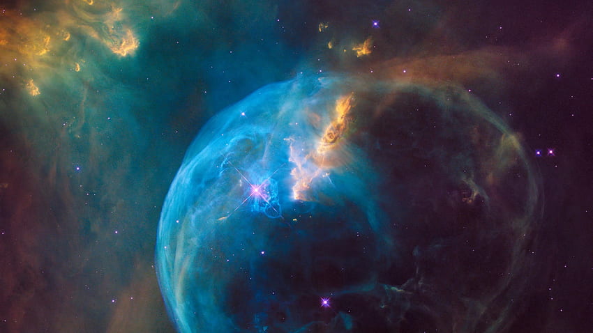 Nebulosa da Bolha - Captura do Telescópio Espacial Hubble. papel de parede HD