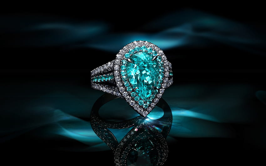 zaffiro, pietre preziose, gioielli, anello di zaffiro, gemma turchese, gioielli di zaffiro Sfondo HD