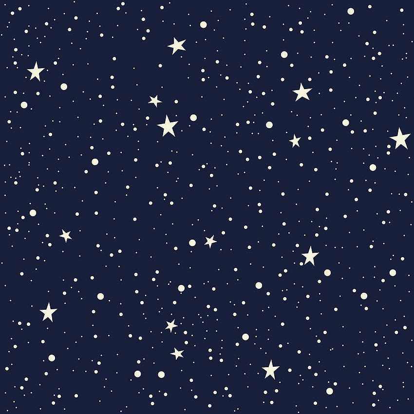 İNANILMAZ DUVAR Gece Gökyüzü Ay ve Yıldızlar Desenli Parlak Film Soyulabilir ve Yapıştırılabilir Kendinden Yapışkanlı, 15.inç HD telefon duvar kağıdı